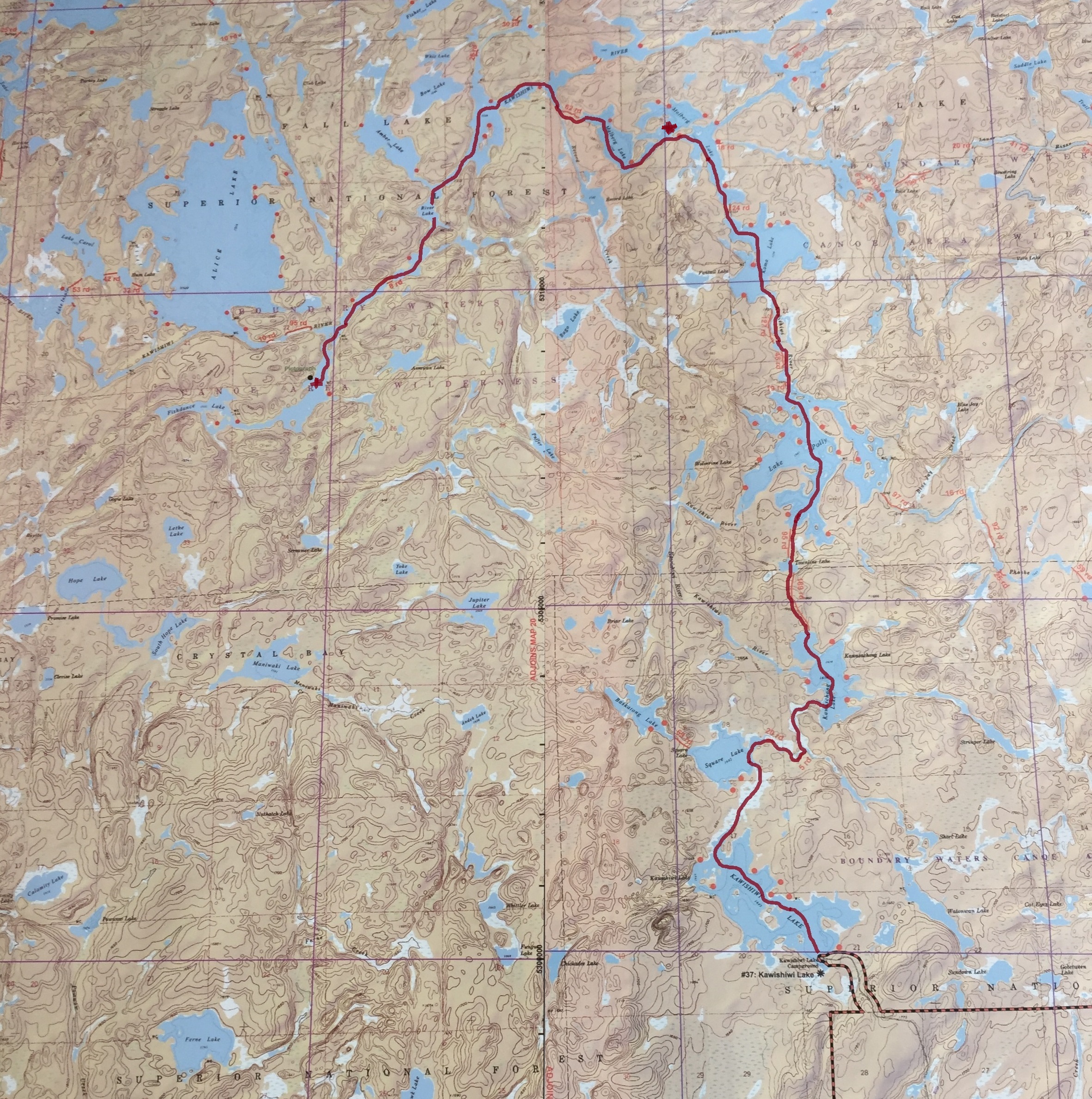 boundary waters canoe area wilderness kawishiwi maulburg polly pagami creek fire bwcaw pictographs kawishiwi river