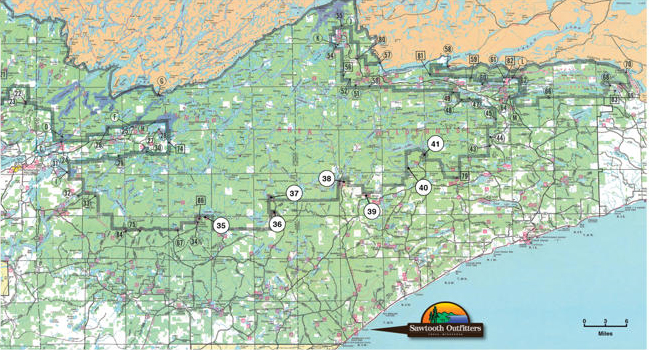 Bwca Entry Point Map Primary Entry Points To Bwca