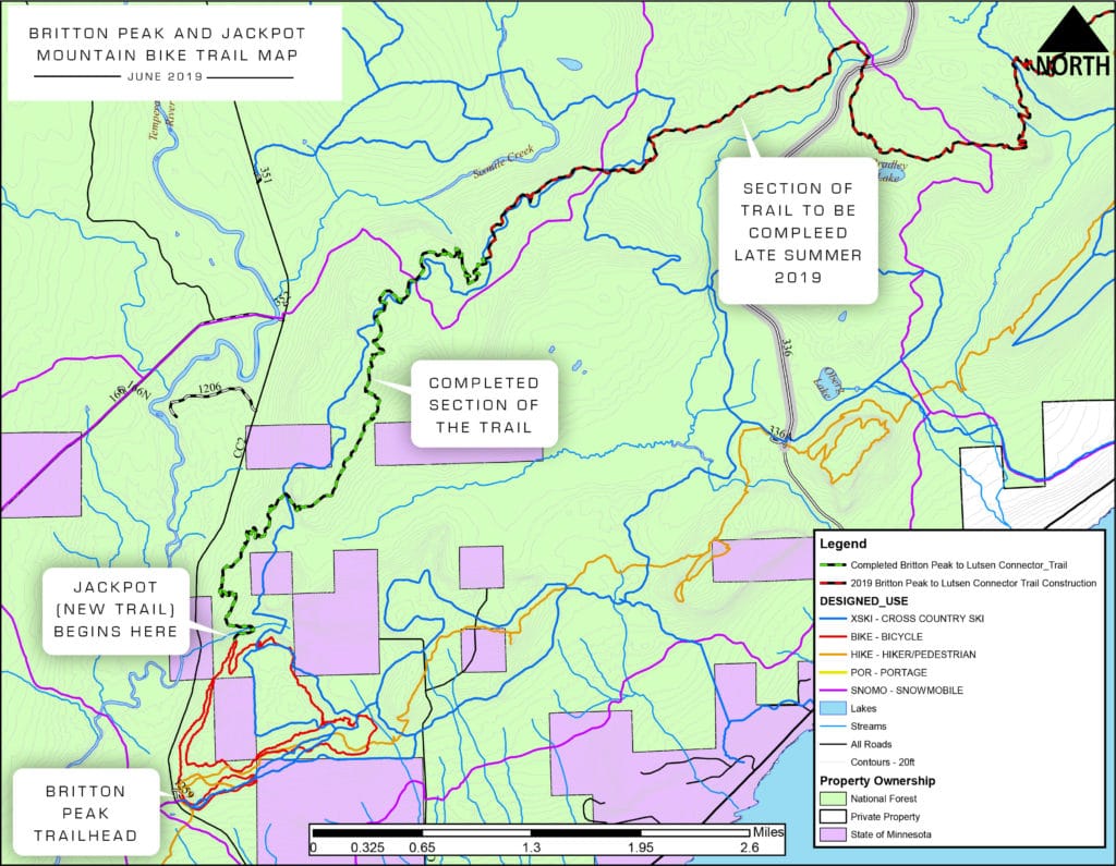 Map of Jackpot Trail