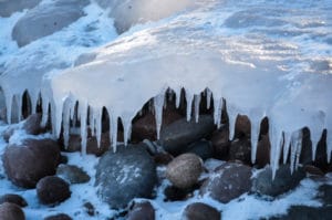 Ice formations on Lake Superior